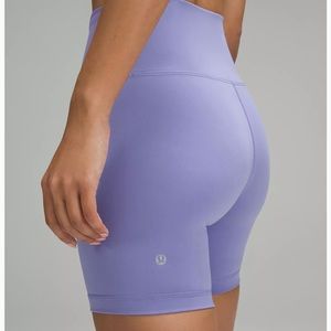 Lululemon Wunder Train High-Rise Short 6" in Dark Lavender
